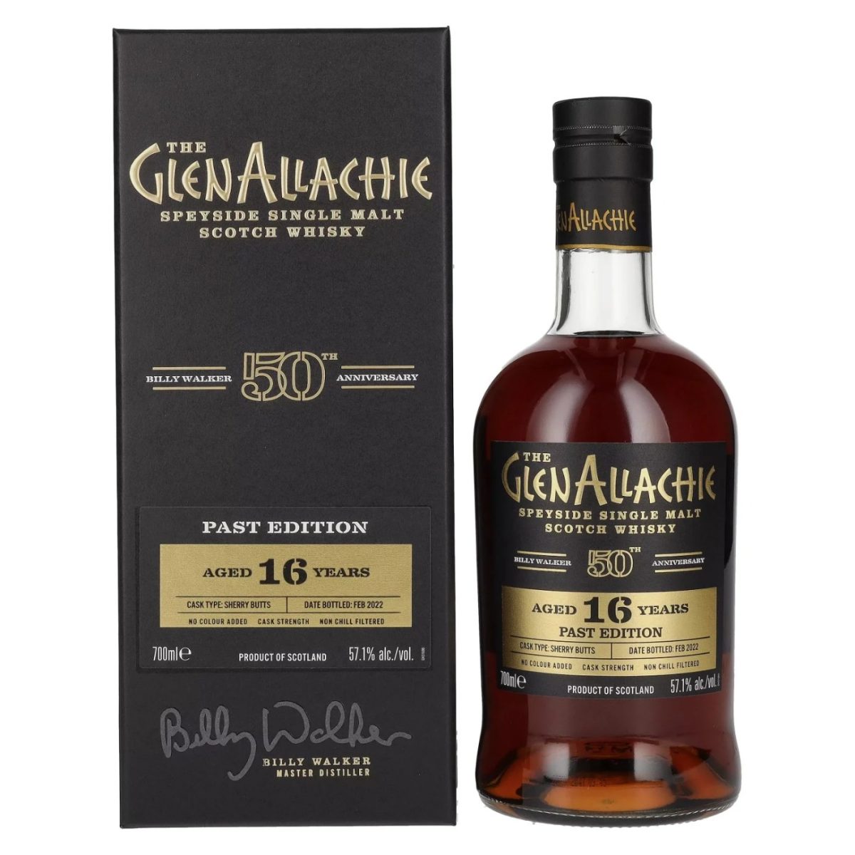 The GlenAllachie 16 Anos Billy Walker 50th Anniversary Present Edition 700ml